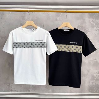 ÁO THUN COTTON, ÁO THUN NAM, ÁO THUN NGẮN TAY, ÁO THUN PHỐI VẢI THÊU CHỮ