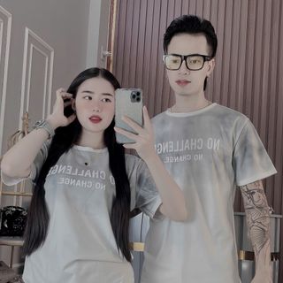 ÁO THUN NAM NỮ COTTON IN CHỮ NỔI, ÁO THU  CỔ TRÒN GIÁ SỈ