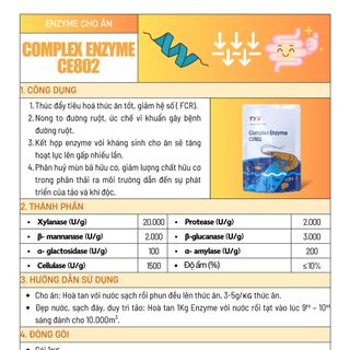 COMPLEX ENZYME CE802 ( ENZYME TỔNG HỢP ĐẬM ĐẶC )