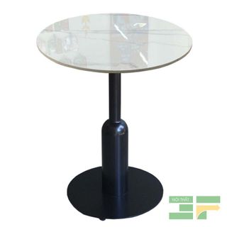 Bàn cafe tròn 60cm mặt đá chân sắt- Mã: BCF21CRM