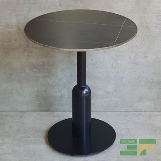 Bàn cafe tròn 60cm mặt đá chân sắt- Mã: BCF21CRM