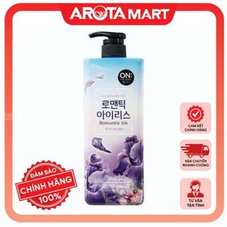 sưɑ~ Tắm Cao Cấp Hàn Quốc hương nước hoa On The Body Romantic Iris Hàn Quốc 900ml