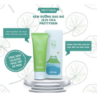 Kem Dưỡng Làm Dịu Da Chiết Xuất Rau Má Jeju Cica Pretty Skin 50ml