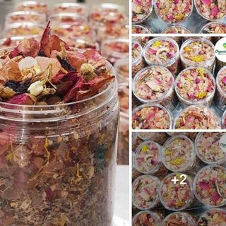 Muối Hồng ngâm chân thảo dược hoa khô/ muối tắm body tẩy bào chết / muối tbc da đầu