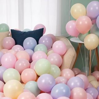 Set 100 Bóng Bay Trang Trí Sinh Nhật, Bong Bóng Trang Trí Phòng Cưới, Sự Kiện, Kỷ Yếu, Khai Trương