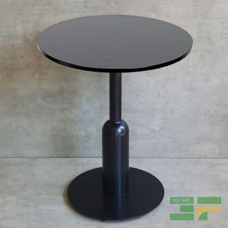 Bàn cafe tròn 60cm mặt gỗ chân sắt- Mã: BCF21G