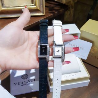MÓN QUÀ QT PHỤ NỮ ĐỒNG HỒ NỮ CAO CẤP VERSA DÂY DA MẶT CHỮ NHẬT NIỀNG ĐÁ