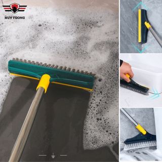 Chổi Chà Sàn Nhà Tắm, Nhà Vệ Sinh, Chổi Cọ Sàn Đa Năng Tích Hợp Cây Gạt Nước Sàn Nhà Vệ Sinh Và Lau Kính - Huy Tưởng