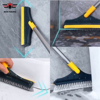 Chổi Chà Sàn Nhà Tắm, Nhà Vệ Sinh, Chổi Cọ Sàn Đa Năng Tích Hợp Cây Gạt Nước Sàn Nhà Vệ Sinh Và Lau Kính - Huy Tưởng