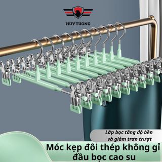 Móc kẹp quần áo đa năng, treo quần áo, móc treo đồ đa năng bằng thép không rỉ, tiết kiệm diện tích, màu ngẫu nhiên