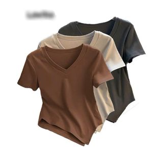 /-ÁO KIỂU CỖ TIM TAY NGẮN TÀ XÉO DÀI THUN BORRIP LOẠI 1 CO GIÃN - LÊ PHƯƠNG BOUTIQUE