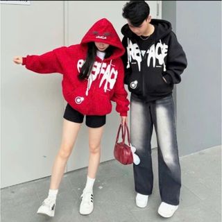 Áo Khoác Hoodie zip form rộng nam nữ in NGÔI SAO Khóa kéo hai đầu nhiều màu cá tính Top