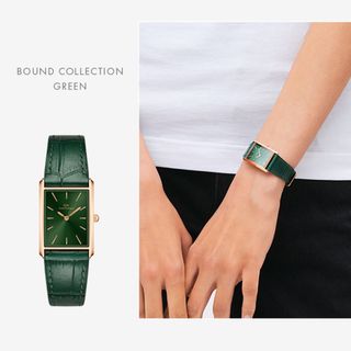 ĐỒNG HỒ NỮ CAO CẤP DAWE BOUND DÂY DA MẶT CHỮ NHẬT