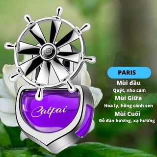 Nước hoa cài cửa gió Catpai xoay cánh theo gió, cài cửa gió điều hoà khuếch tán tinh dầu khử mùi xe hơi
