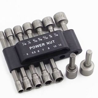 Bộ 9 đầu vặn khẩu cho khoan chuyên dụng  đầu tuýp chân lục giác