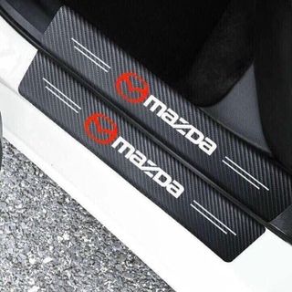 Sét 9 miếng vân carbon chống trầy xước bậc và cốp xe ( gồm 8 miếng bậc + 1 miếng cốp )
