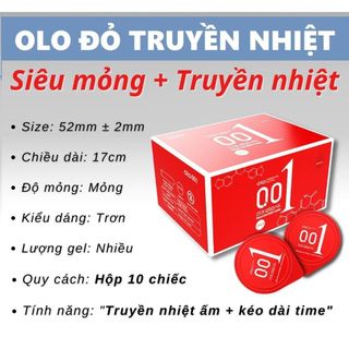Bao cao su olo 001 siêu mỏng - truyền nhiệt
