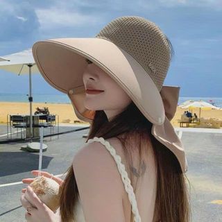 Mũ vành to chống nắng có nơ sau
