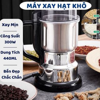 MÁY XAY TIÊU NGỦ CỐC HẠT KHÔ GIA VỊ 6 LƯỠI