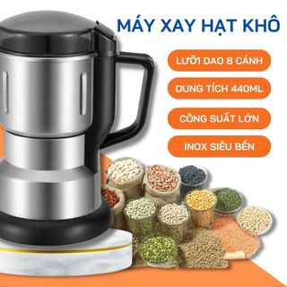 MÁY XAY TIÊU NGỦ CỐC HẠT KHÔ GIA VỊ 6 LƯỠI