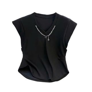ÁO THUN TAY NGẮN KIỂU CỖ PHỐI DÂY XÍCH THUN BORRIP LOẠI 1 CO GIÃN - LÊ PHƯƠNG BOUTIQUE