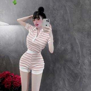 SET SỌC CỔ TRỤ GÂN - LÊ PHƯƠNG BOUTIQUE