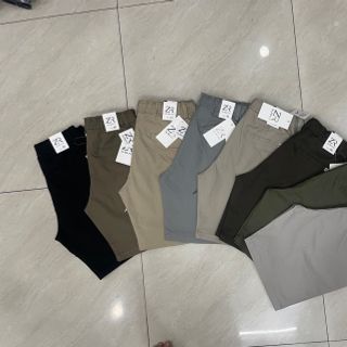 Quần short kaki thun- lưng thun có dây rút, vải kaki co giãn mạnh, mềm mại êm ái