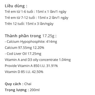 Siro Scott’s ăn ngon tăng cân 200ml