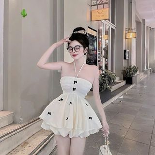 SET ỐNG YẾM ĐÍNH NƠ KÈM QUẦN BÍ - LÊ PHƯƠNG BOUTIQUE