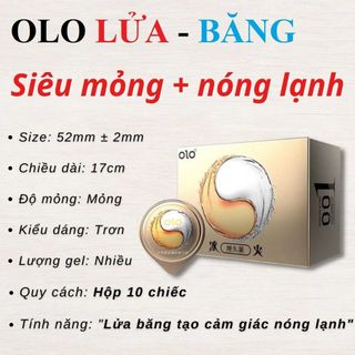 Bao cao su olo 001 lửa băng - lạnh