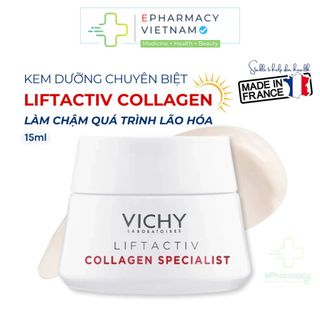Kem Dưỡng Ban Ngày VICHY Liftactiv Collagen Specialist Làm Chậm Quá Trình Lão Hóa 15ML