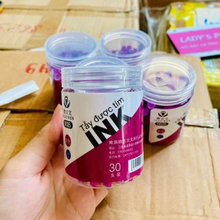 HỘP 30 ỐNG MỰC INK MÀU TÍM XÓA ĐƯỢC 024 - LADY'S PASSION
