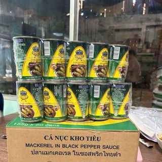 Cá nục kho tiêu Sea Crown 155g ( thùng 50 lon)