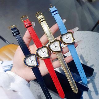ĐỒNG HỒ NỮ CAO CẤP MỚI NHẤT YvSL DÂY DA MẶT TRÁI TIM