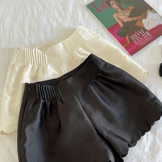 [SHOPPUMI] Quần short Gigal viền hoa lưng thun kéo khóa hông SML Pumi