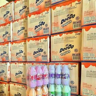 Sữa Chua Deedoo Vị Hoa Quả Màu Xanh Lá (Thùng 96 chai x 125ml) (Thùng)