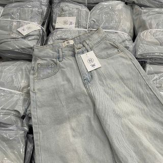 [SHOPPUMI] Quần jean bạc wash màu form suông dài SML Pumi