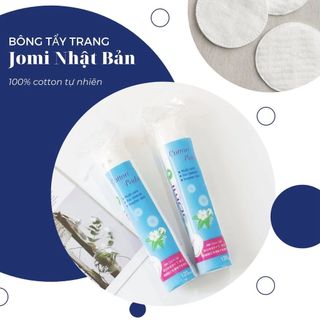 Bông Tẩy Trang JOMI Cotton Pad 100% Cotton Tự Nhiên Siêu Thấm, Siêu Mịn, Không Gây Xơ