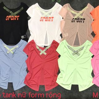 Áo tank nữ form rộng Size: M L ri 22
