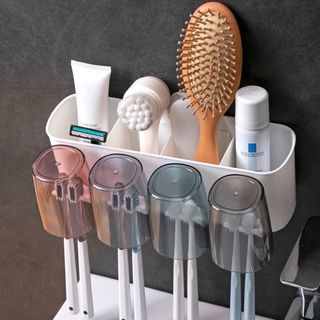 Bộ cốc kiêm giá để bàn chải