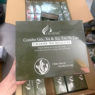 Combo gội xịt tóc vi tảo