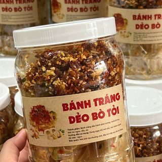 BÁNH TRÁNG DẺO PHƠI SƯƠNG BÒ TỎI CAY: NGON XĨU 500G - WINNIE HOUSE