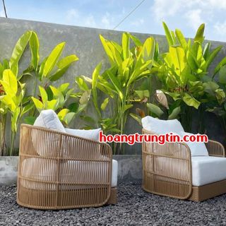 Sofa mây nhựa ngoài trời cao cấp giá rẻ