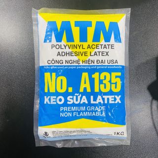 Keo Sữa Latex No. A135 MTM Keo dán PVA tổng hợp chất lượng cao, kết dính, bền chắc - túi 1kg