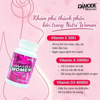 NUTRIWOMEN BỔ SUNG VITAMIN TĂNG CƯỜNG SỨC KHỎE HỦ 100 VIÊN