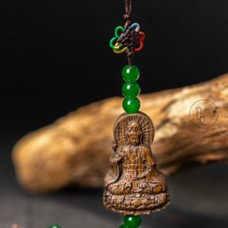 Mặt Trầm Hương Treo Xe Mini