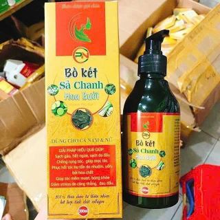 Dầu Gội Bồ Kết Sả Chanh Hoa Bưởi trị gàu, chống rụng tóc. kích thích tóc mọc -300ml