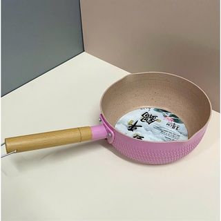 Chảo chống dính màu PASTEL 18cm cán gỗ