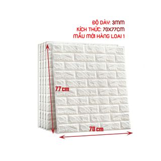 Xốp dán tường giả gạch màu trắng giá tốt mẫu mới nhất