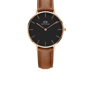 XẢ KHO ĐỒNG HỒ NỮ CAO CẤP DANIEL W PETITE MẶT ĐEN SIZE 28 MÁY MIYOTA